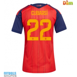 Billiga Spanien Pau Cubarsi #22 Hemmatröja Dam VM 2026 Kortärmad